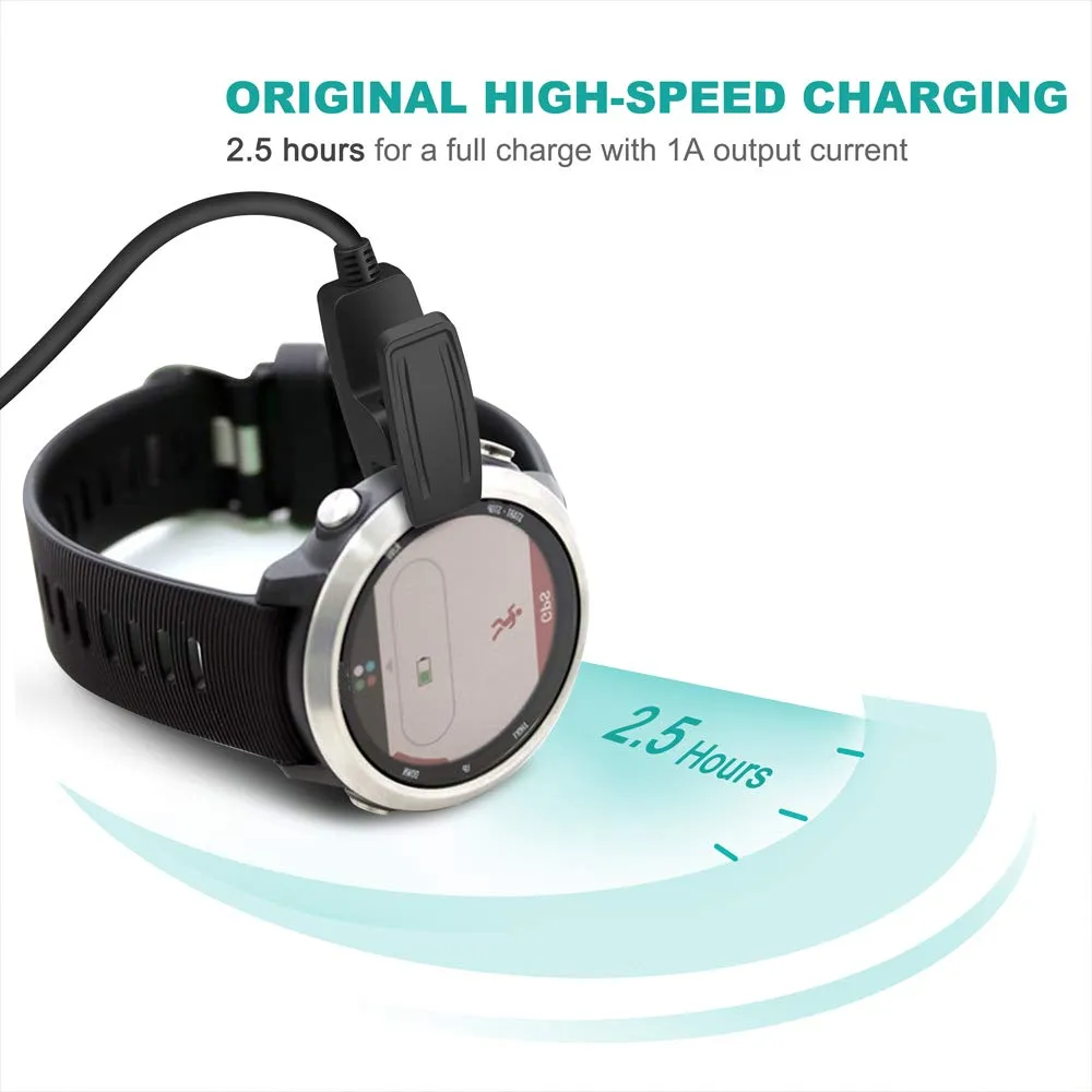 Cable de carga USB para Garmin Garmin Lily Charger Garmin Forerunner 35 735xt 230 235 630 Smart Watch Carga Dock Clip Cable