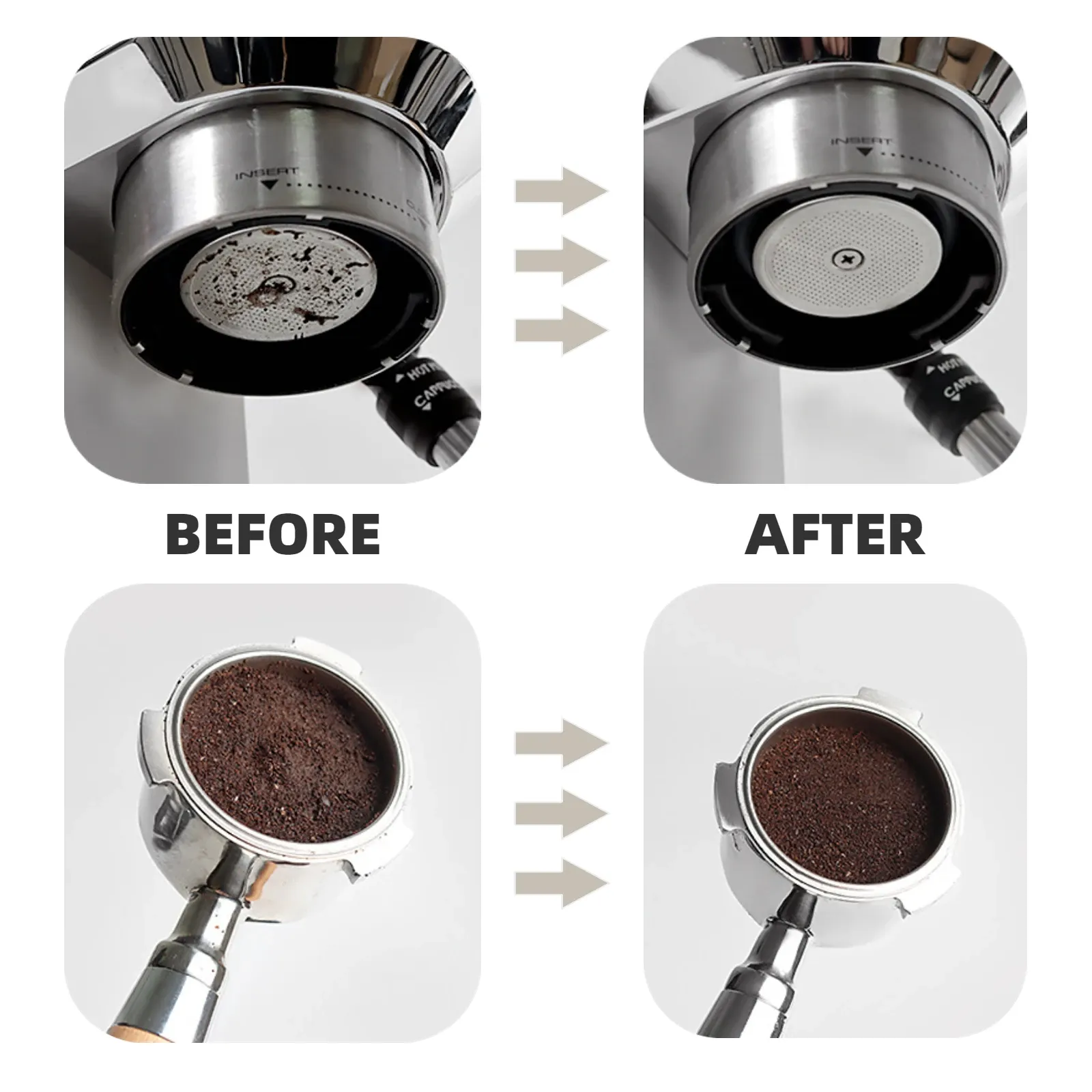 Stainless Steel Reusable Coffee Filter Screen Mesh Screen Puck Screen ...