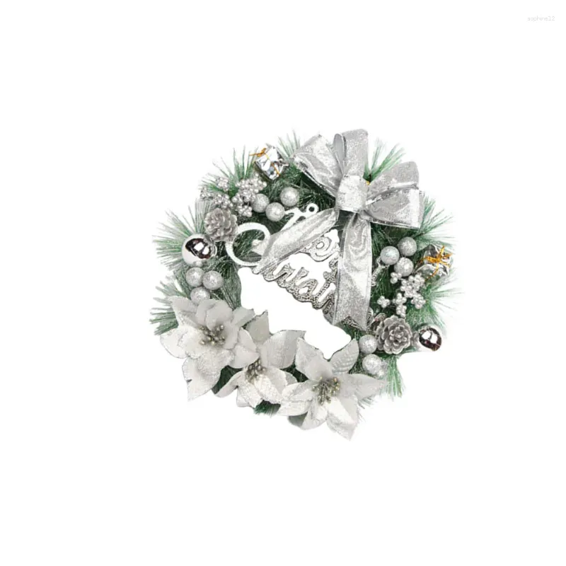 Decorative Flowers 30 Cm Party Pine Wreaths Christmas Garland Artificial Home Decor Decorations Indoor Wood