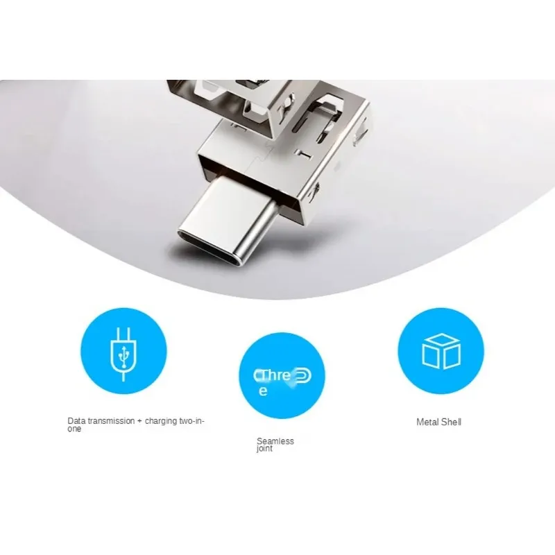 Новый 2024 адаптер OTG Type-C в USB Android Phone Adapter Adapter OTG преобразование OTG Micro USB-интерфейс Device Metal