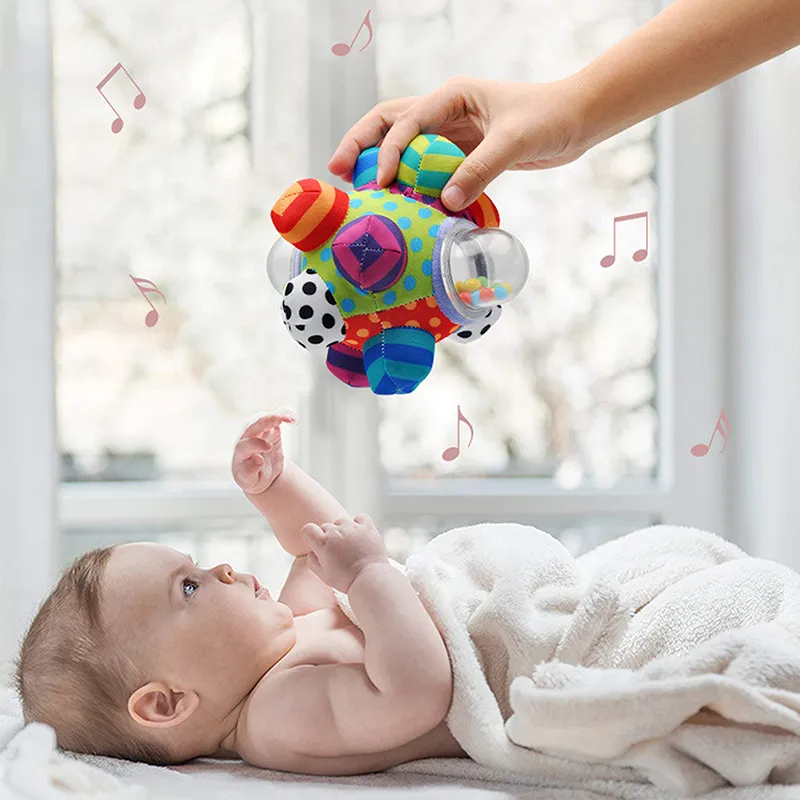 Toddlers Sensory Bell Toys Cognitive Development Ball Rattles For ...