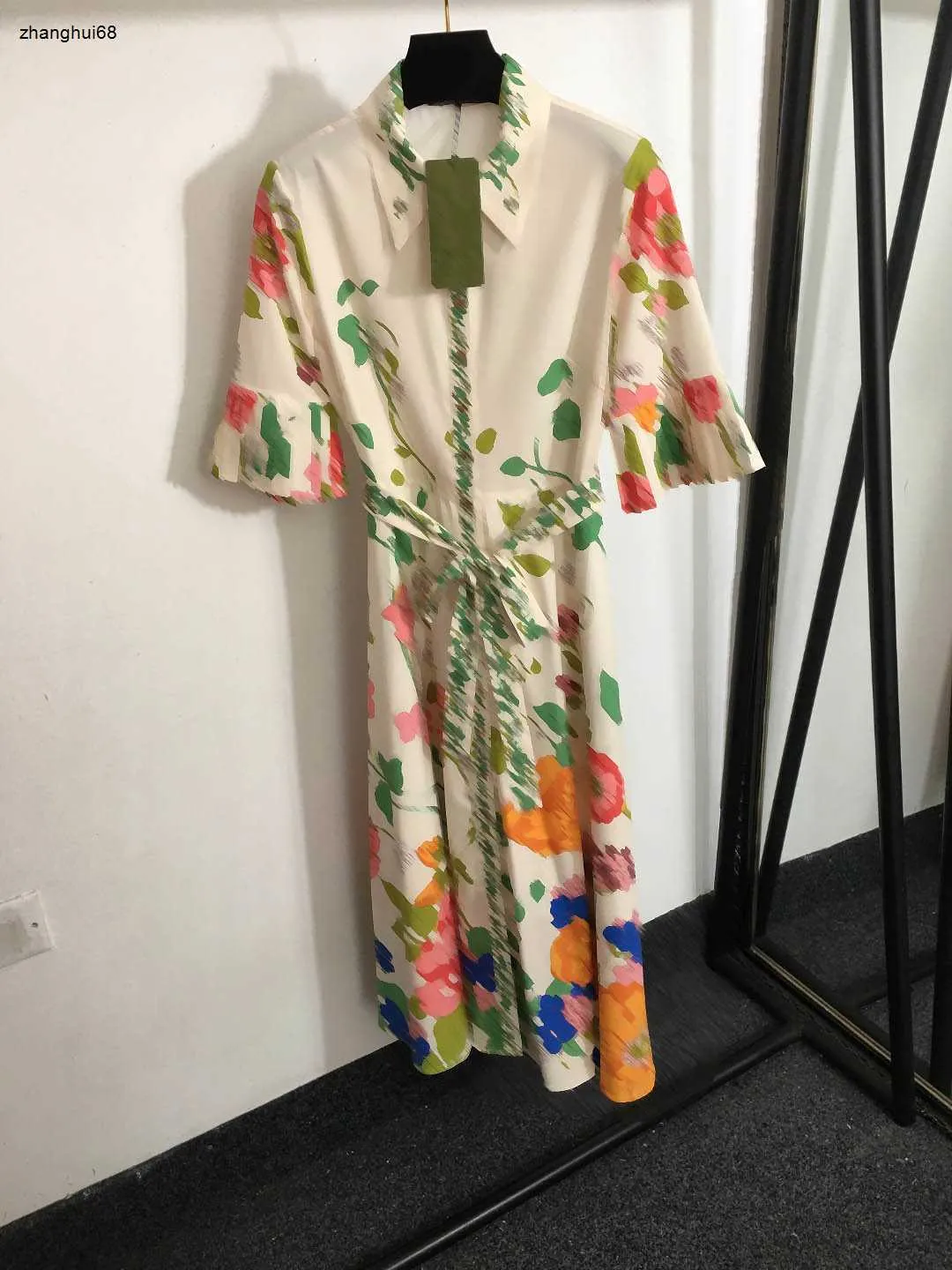 Flower Print Summer Dress: Womens Short Sleeve Designer Dress Countryside  Style Ladies Dress From Zhanghui68, $65.31 In Bulk | DHgate.Com