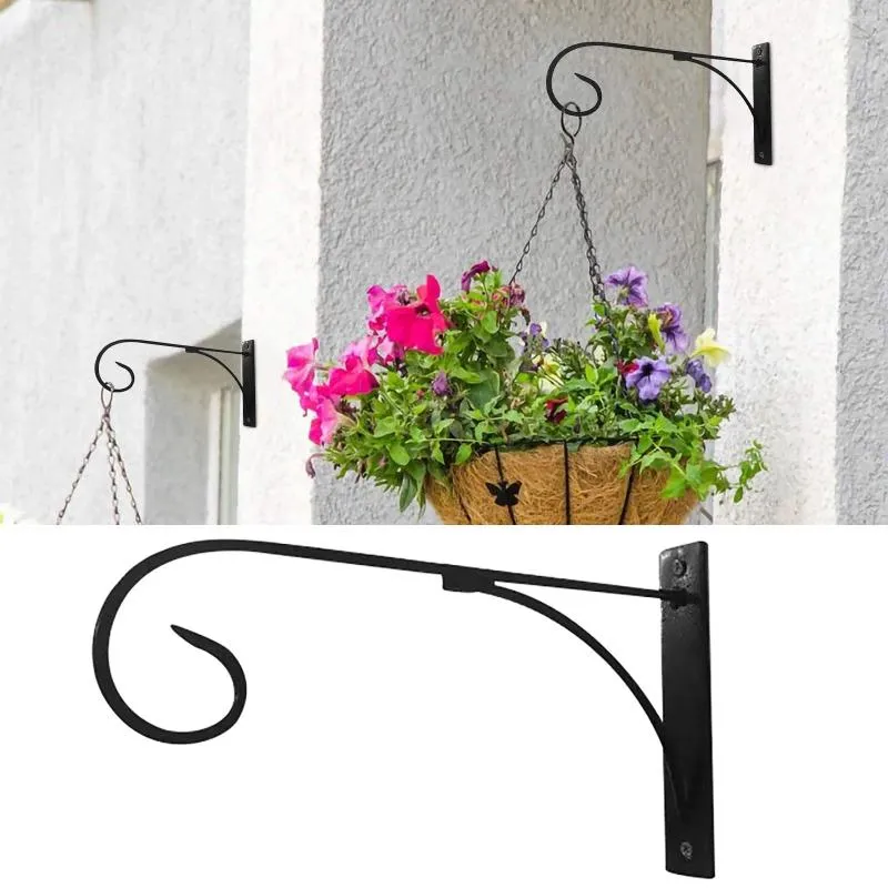 Haken Wand Kleiderbügel Wind Lampe Blumentopf Haken Schmiedeeisen Garten Kreative Hängende Korb Rack