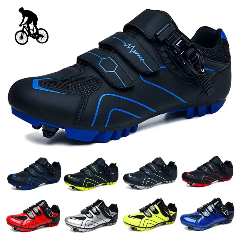 Footwear Cycling Sneakers Mtb Shoes Men Flat Bicycle Speed Sneaker Road Bike Boots Cleats Shoes Spd Mountain Biking Footwear Selflocking