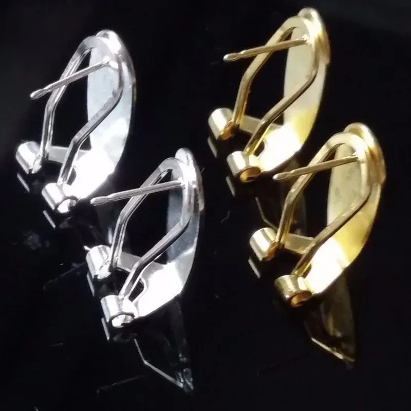 Anneaux Taidian Fingernail Oreing Posts Gold Sierplated Jewelry Résultats Accessoires 100Pieces / Lot