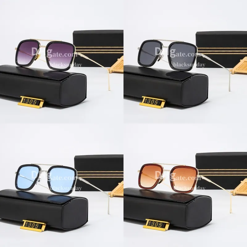 Luxus-Sonnenbrille mit Farbverlauf, Designer-Strahlenschutz-Sonnenbrille für Männer und Frauen, Outdoor-Sonnenbrille mit Box