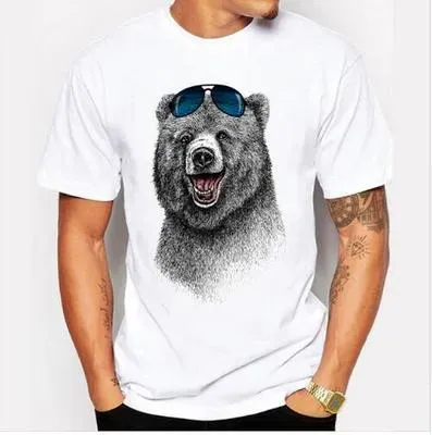 Mens T-shirts Fashion Crazy DJ Cat Design T Shirts Cool Topps Short Sleeve Hipster Tees Drop Delivery Apparel Clothing Polos Dhiar