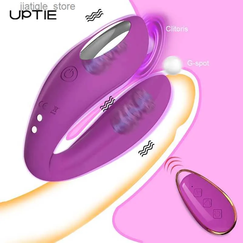 Andra hälsoskönhetsartiklar Wireless Remote Control Clitoris U Shape Vibrator G-Spot Dildo Female Clitoris Stimulator S For Women Adults Par 18 Y240402