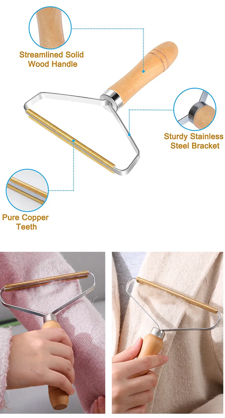 Portable Manual Lint Remover Brush for Pet Hair, Carpet, Wool Coat ...