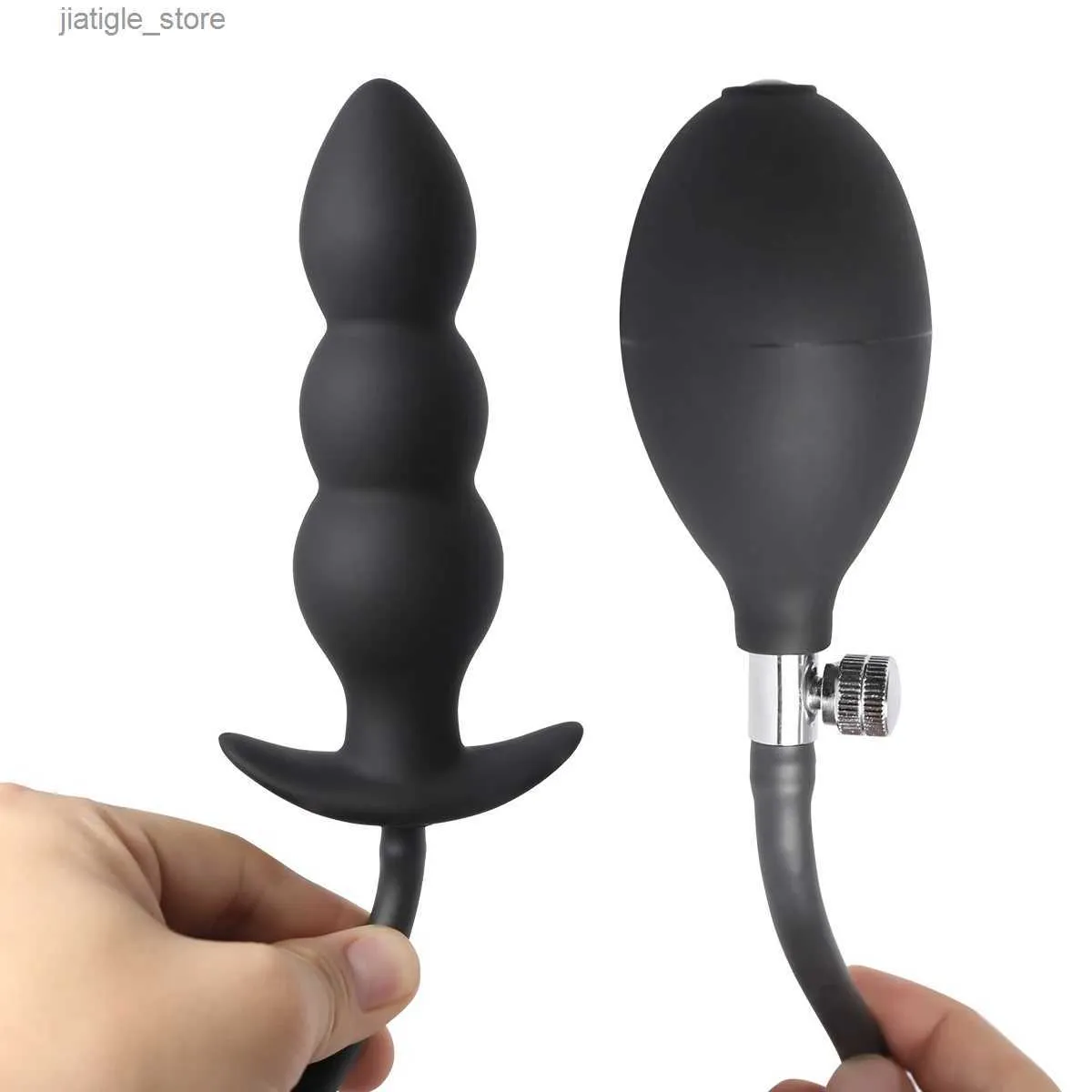 anal plug at home Metal Inflatable butt plug for Men's Sexual