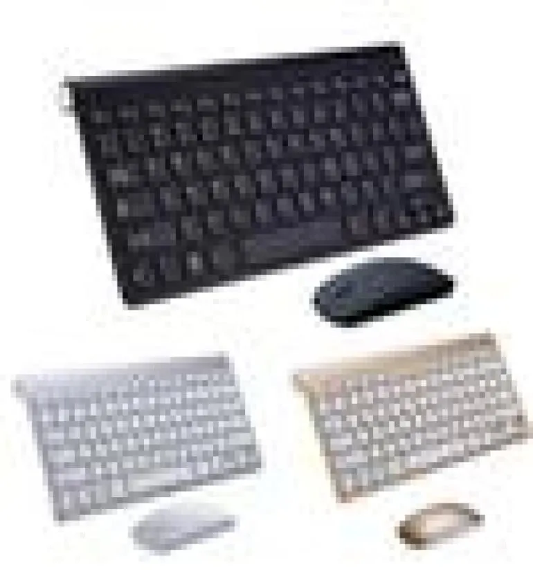 2,4 G kabellose Tastatur und Maus, tragbares Mini-Tastatur-Maus-Kombi-Set für Notebook, Laptop, Desktop-PC, Computer, Smart TV 6310077