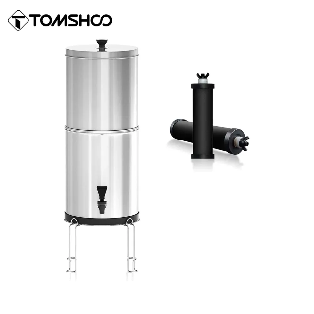 Survival Tomshoo 9L / 11L utomhus Gravity Water Filtration Hink Water Filter System för hem camping vandring beredskap