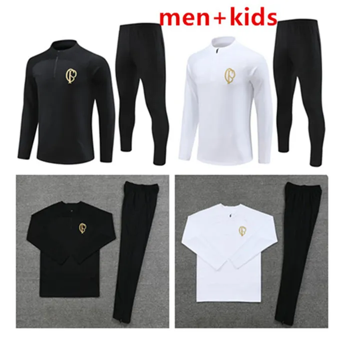 2023 2024 Corinthians Männer Kinder Trainingsanzüge Kit Fußballtrikots Sets Trainingsanzug 23 24 Corinthians Flamencojacke Sportbekleidung Jersey Trainingsanzug Survêtement