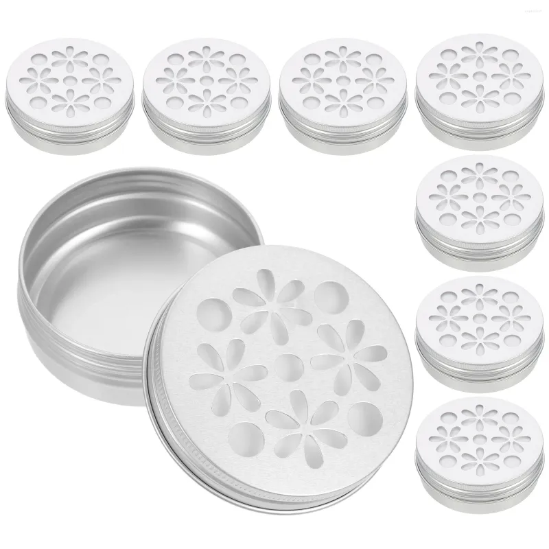 Dog Collars 10 Pcs Hollow Threaded Aluminum Box Kit Indoor Aroma Diffuser Air Freshener Training Supplies Practical Work Aluminium