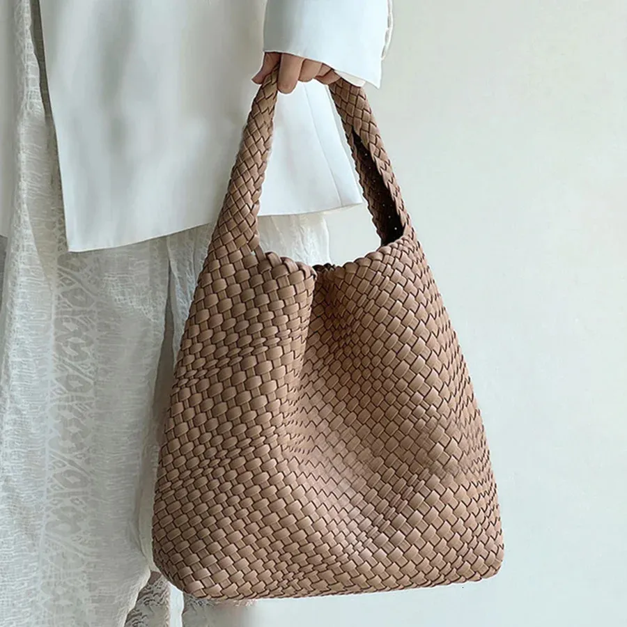 Neopren tkana torba duża pojemność przenośna torebka dla kobiet designerskich w stylu tka