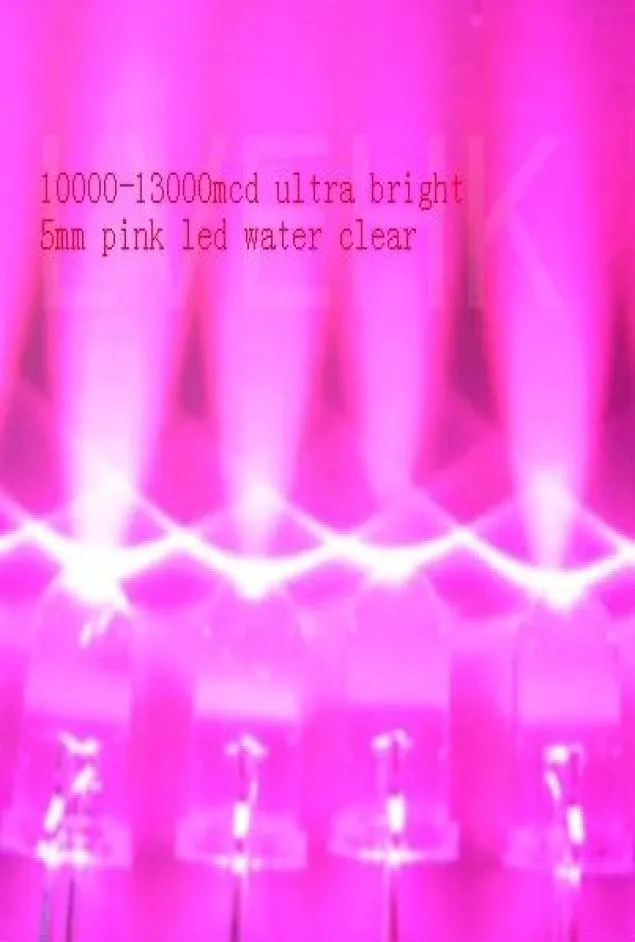 500 PCS 5mm 10000 MCD Ultra Bright Pink light lightemitting diode LED9662888
