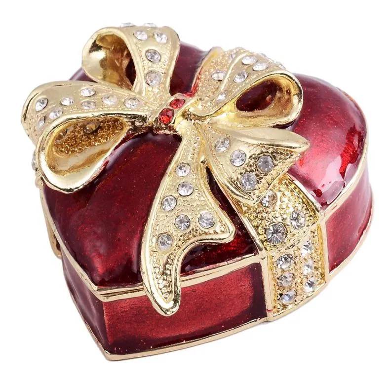 Hjärtform Trinket smyckeslåda Bröllopsfavor Lover Gifts018434267