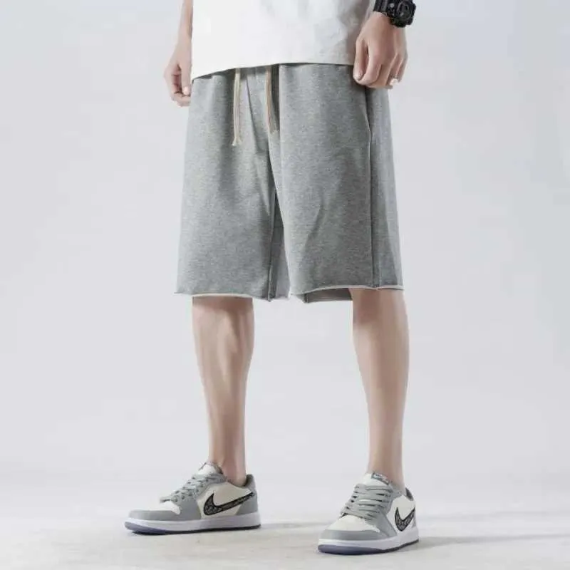 Men's Shorts Summer casual knitted beach shorts bag Drstring Streetwear elastic waist gym basketball jogger sports pants S-4XLC240402