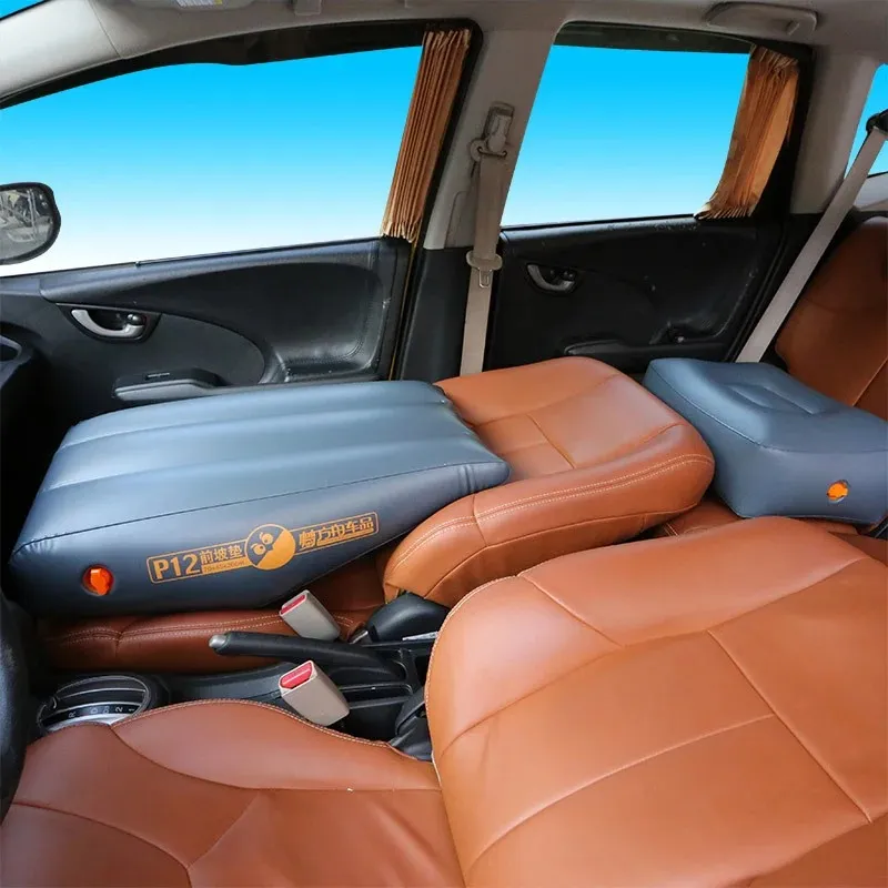 Matelas gonflable pour voiture, coussin de pente avant, coussins de tabouret gonflés dans l'espace du siège arrière, fournitures de voyage autonomes, accessoires