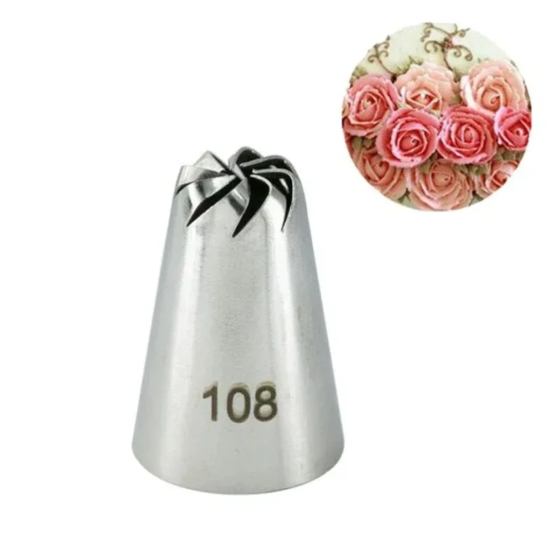 Douilles de glaçage en forme de Rose russe, en acier inoxydable, pour bouche de fleur, crème, pointes de pâtisserie, sac, outils de décoration de gâteaux