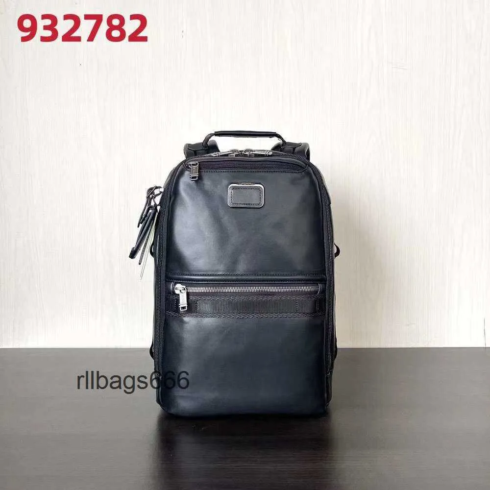 Fashion Mens Business 2024 Waterproof Back High Tumii Bags Designer Leather Pack Backpack Quality Tumiis Function Alpha Travel Bag 9327 Trend Mens CD1s