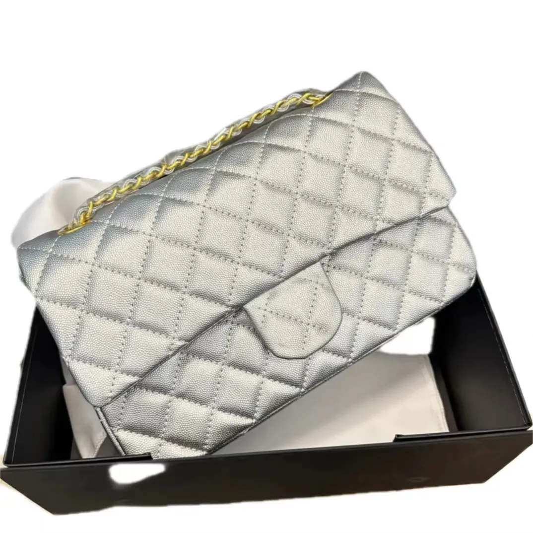2024 Nieuwe hoogwaardige modeontwerper klassieke kettingtas voor dames Leer materiaal Diamond check flip bag super alles-in-één crossbody tas