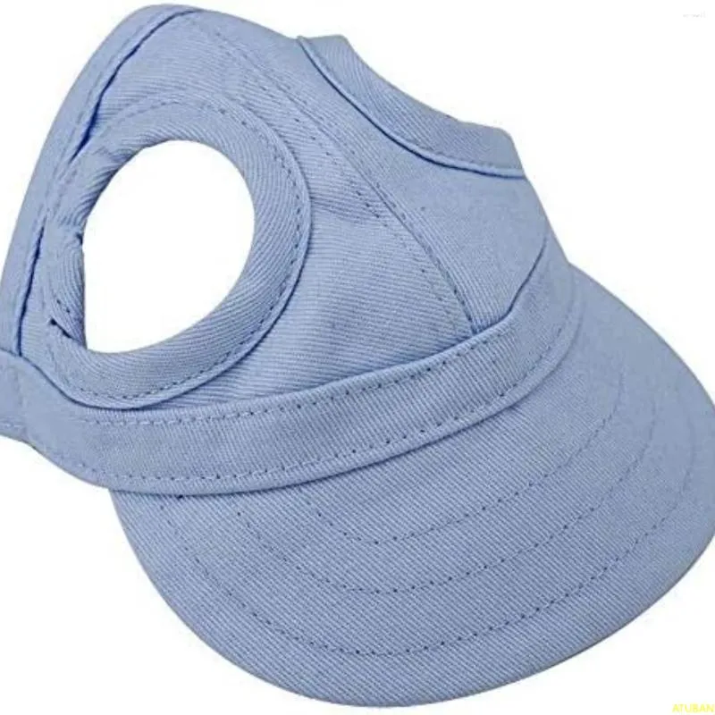 Vêtements pour chiens ATUBAN Pet Baseball Cat Outdoor Sunbonnet avec trous d'oreille réglable Ste Summer Parent Enfant Chapeau Accessoires