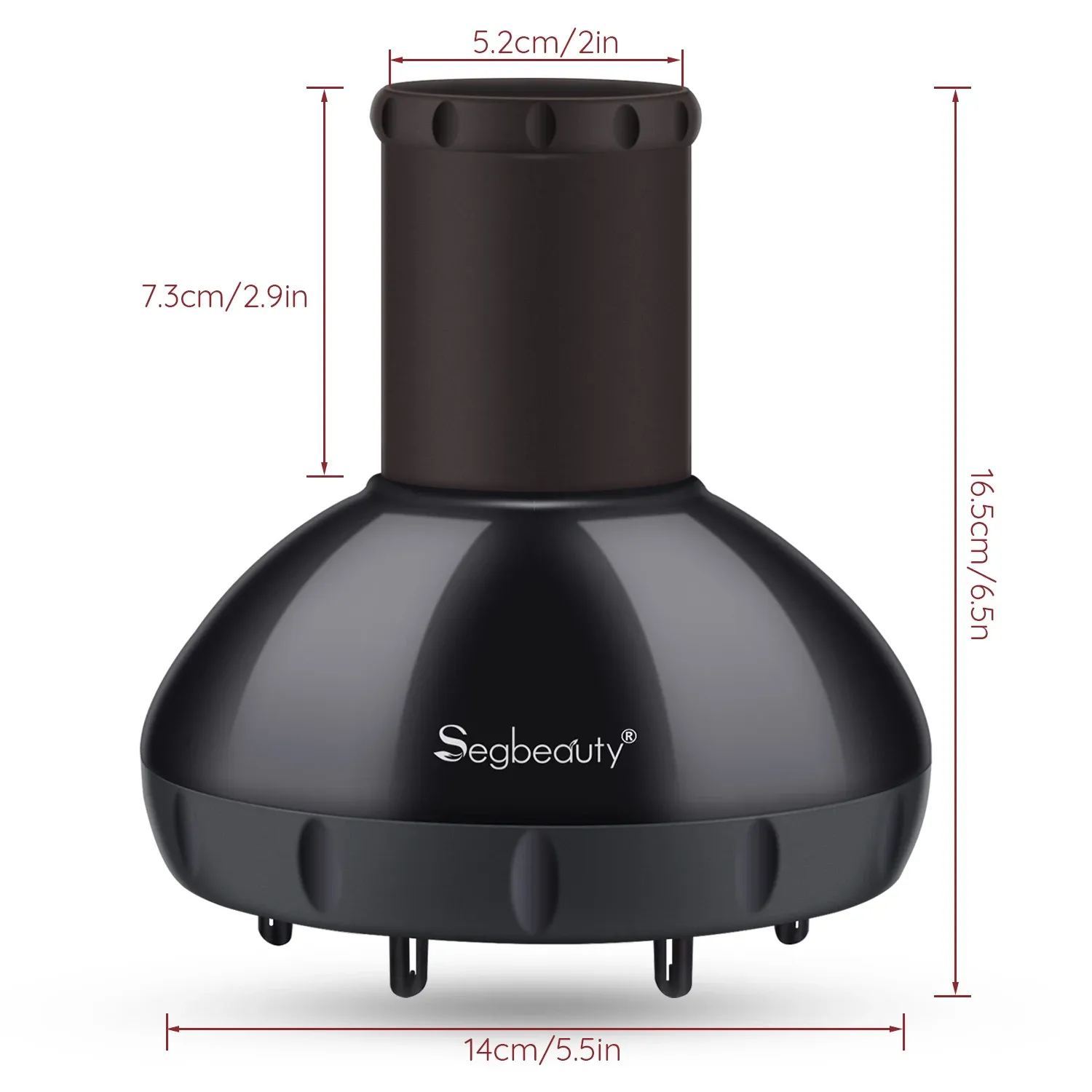 Drogers segbeauty diffuser voor kapseldroger verbeterde diffuser voor krullende golvende fitting föhn salon frizzfree diffuser