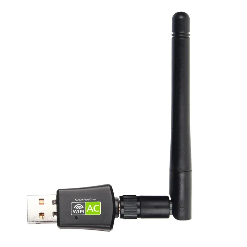 2024 2.4g/5g carte réseau double bande AC600M carte réseau sans fil sans pilote Usb Wifi récepteur antenne réseau sans fil