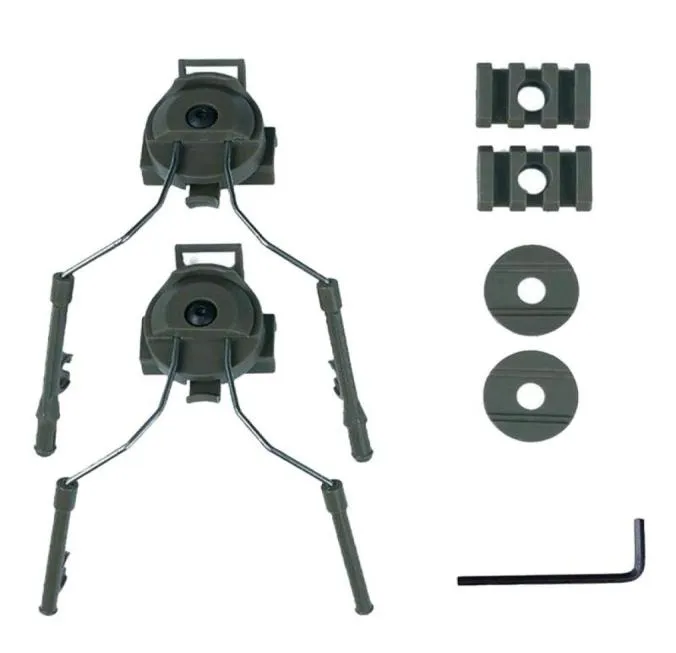 Trekking kutupları kask ray süspansiyon kulaklığı destek ark kulaklık adaptörü sol ve sağ taraf ekleri3617699