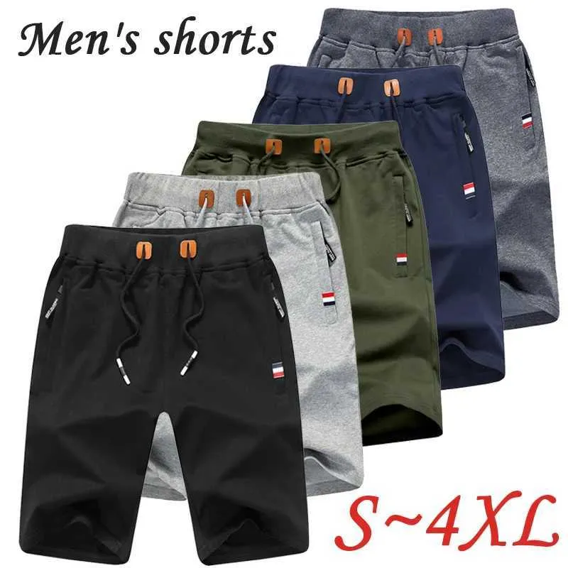 Men's Shorts Mens Shorts High quality mens loose zippered pockets solid color shorts medium rise mens sports shorts S~4XLC240402
