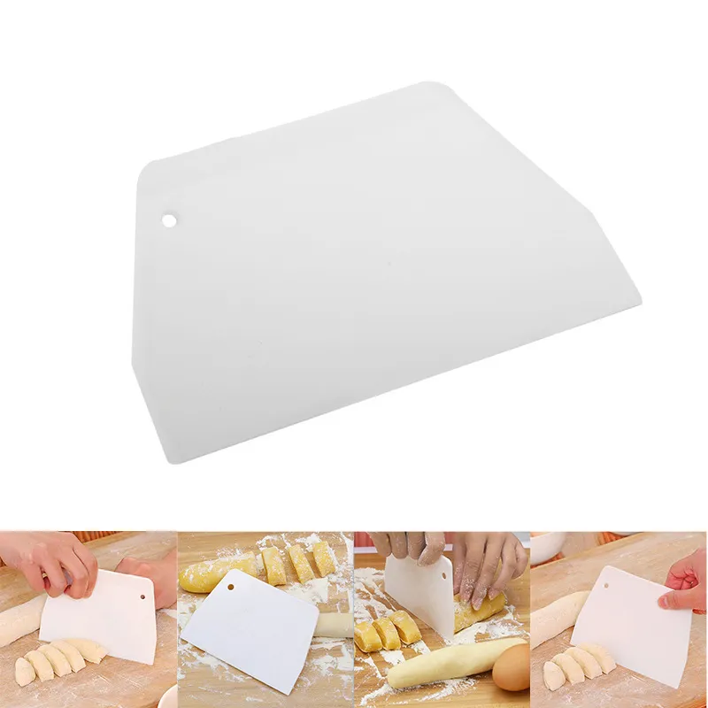 Outils de cuisson grattoir en plastique grattoir trapézoïdal petit coupe-pâte à gâteau crème grattoir de cuisson