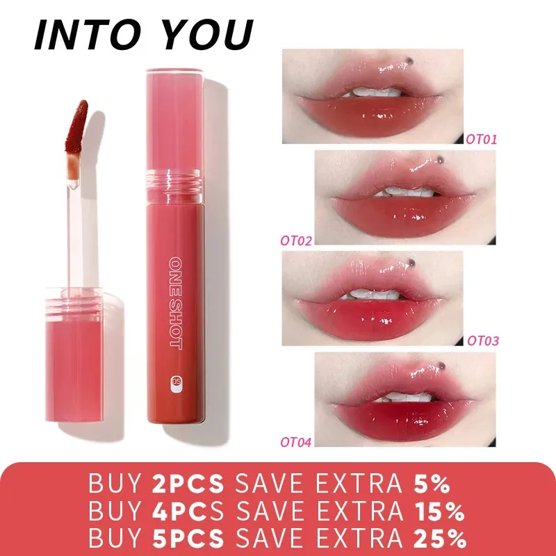 W Lip Glos Lipstick One S Lip Tint Długie trwałe czerwonoczelne kosmetyki 240321