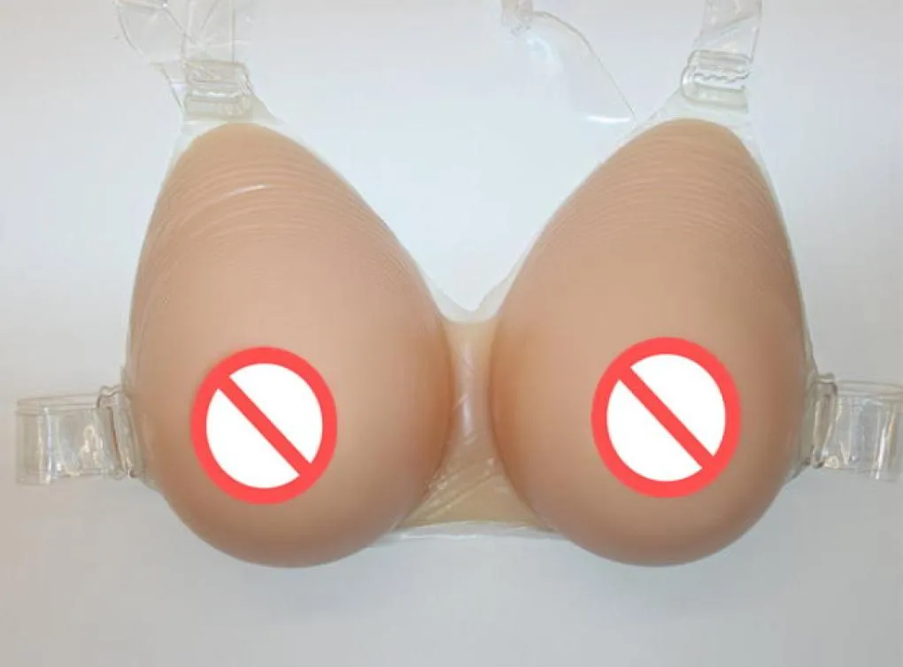 6001600G Silikon Fake Breast Forms för Cross Dresser Shemale Drag Queen Masquerade Halloween Toys False Boobs4515477