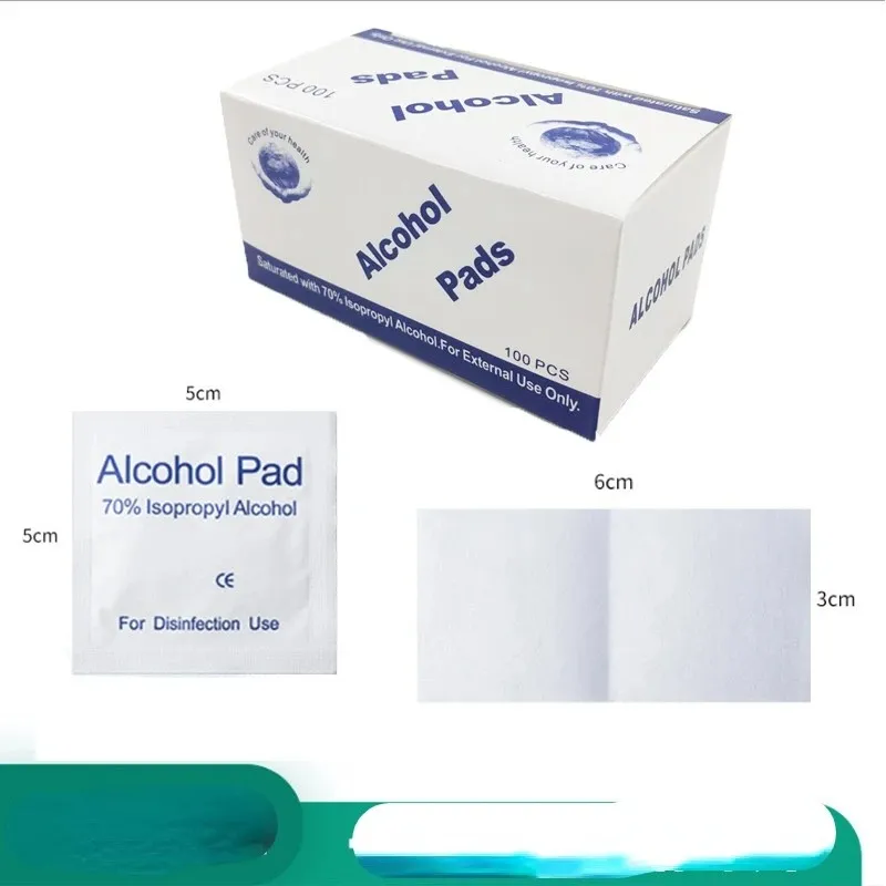 Papier serviette humide Portable, papier d'essuyage miroir, écran de téléphone portable, nettoyage des trous d'oreille, désinfection, alcool jetable à 75%