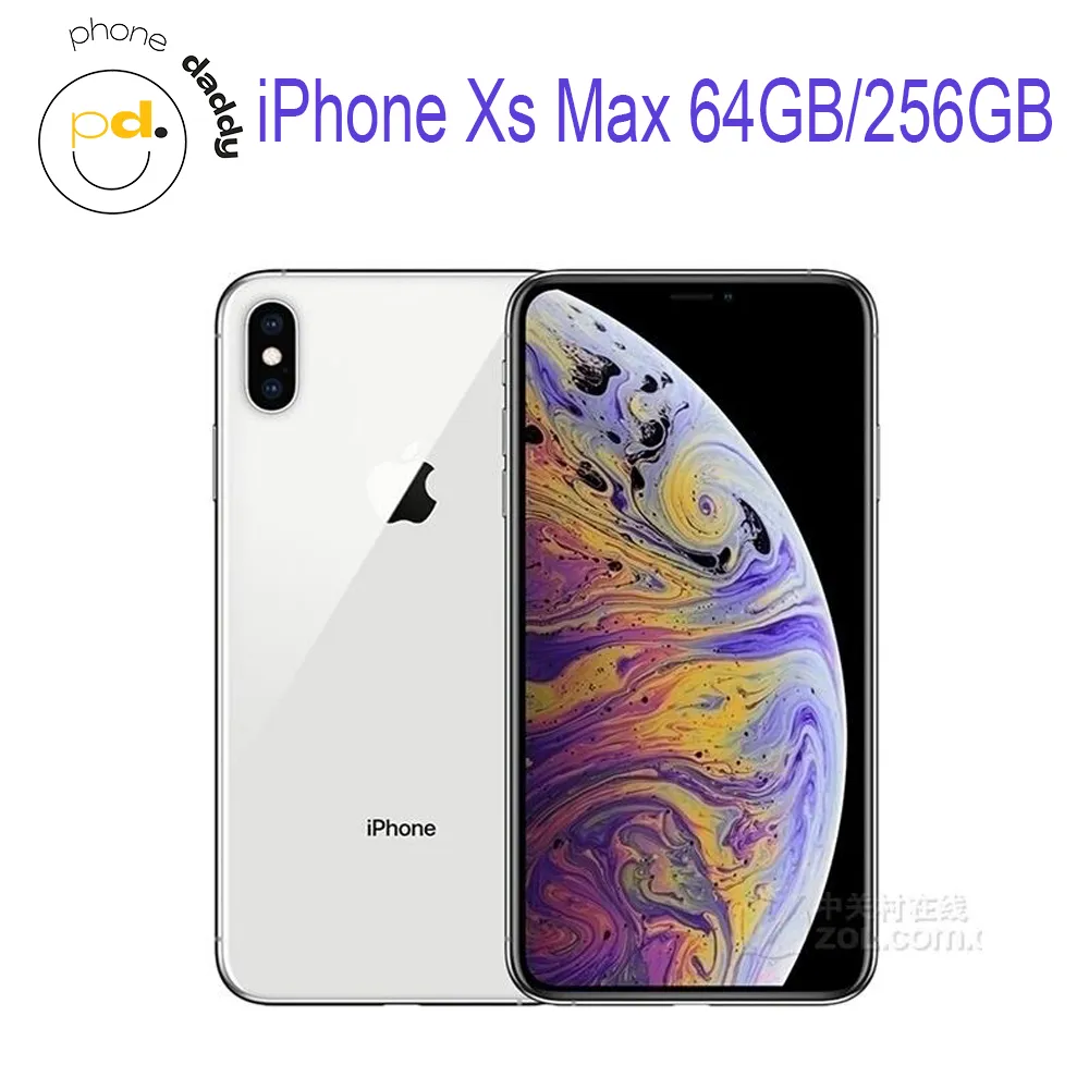 Orijinal kilitsiz iPhone Xs Max Cep Telefonu 4GB RAM 64GB 256GB ROM 6.5 inç Süper Retina OLED MobilePhone