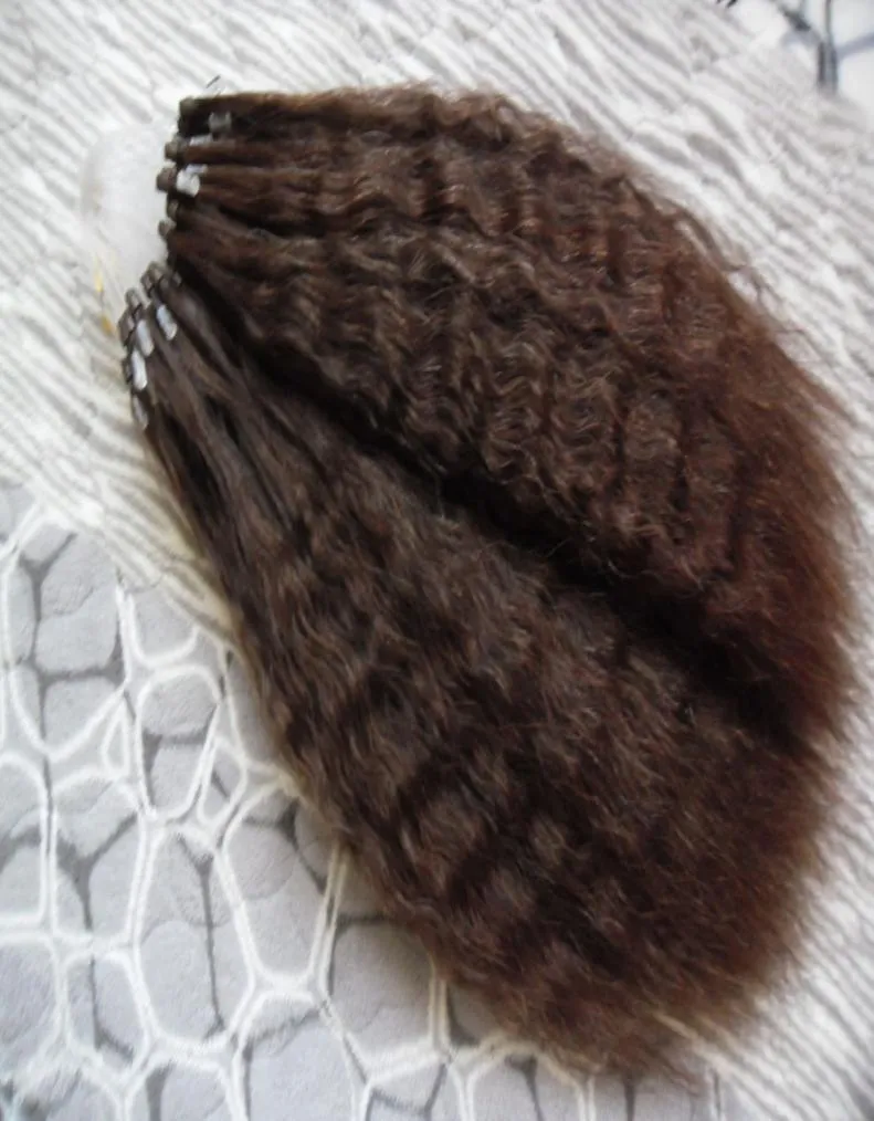 100G Grossier yaki Micro Anneau Extensions de Cheveux 1gStand 10quot 26quot crépus Droit Kératine Européenne Micro Perles Liens Humain Ha1314826