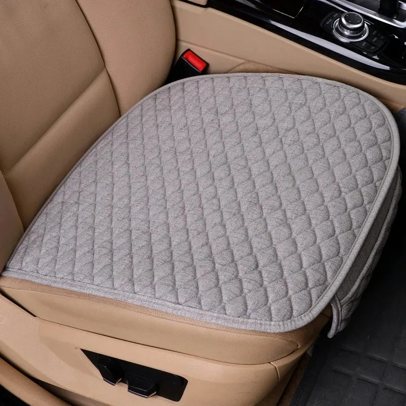 Car Seat Cover Front Rear Flocking Cloth Cushion Non Slip Winter Auto Protector Mat Pad Keep Warm Universal for Truck Suv