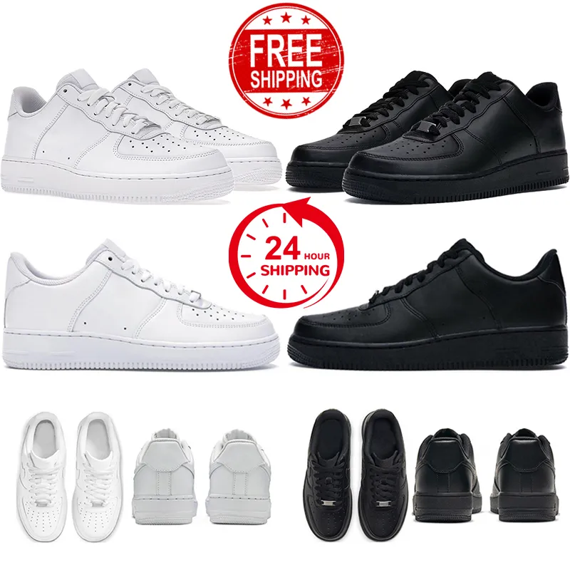 gratis verzending een loopschoenen heren dames designer sneakers triple wit zwart 1 lage schoen platform trainers grote maat 36-47