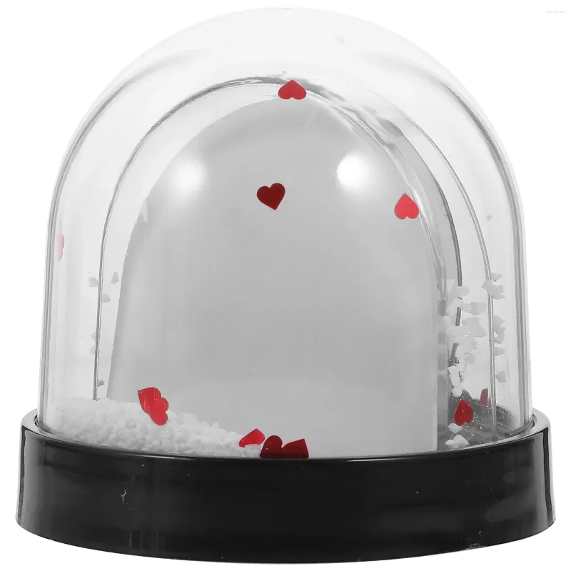 Ramar Snow Globe Po Frame Snowglobe med Infoga pappersstopp bild Display Plast