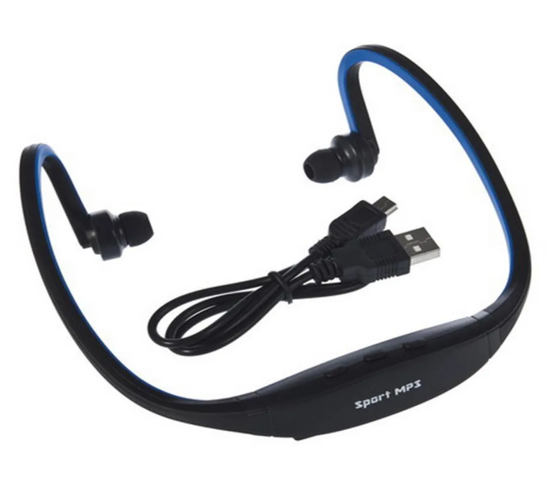 1pc USB Sport en cours d'exécution MP3 lecteur de musique casque écouteur TF Slot Newest1150890