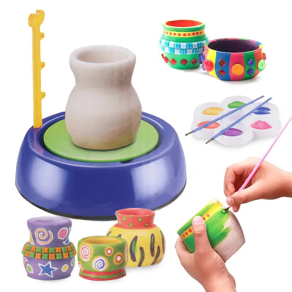 Mini Ceramic Pottery Machine For Kids Handmade DIY Craft Toy With Wheels For Early Education And Fun Arts Coffee Filter Crafts From Ddmycrazy 28.39 DHgate.Com