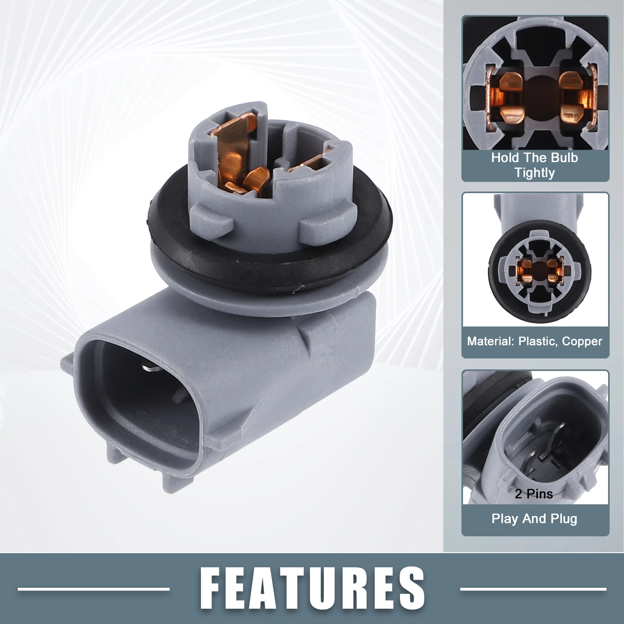 Automotive Rear Bumper Light Socket Connector for Vehicle Tail Lights ...