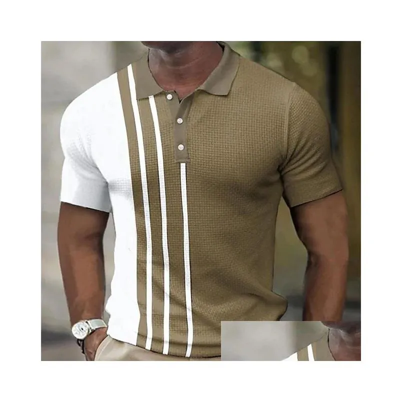 Mens Polos S 2023 Novo Verão Casual Manga Curta Terno Pessoal Empresa Camisa Personalizada Algodão e Mulheres Mesmo Gota Entrega Vestuário C Dhuaw