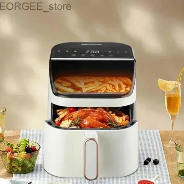 Luchtfriteuses Deep Fryer Visual Air Fryer Elektromechanische ovenintegratie Multifunctioneel Automatisch Intelligent Delicious Geroosterde kip Y240402