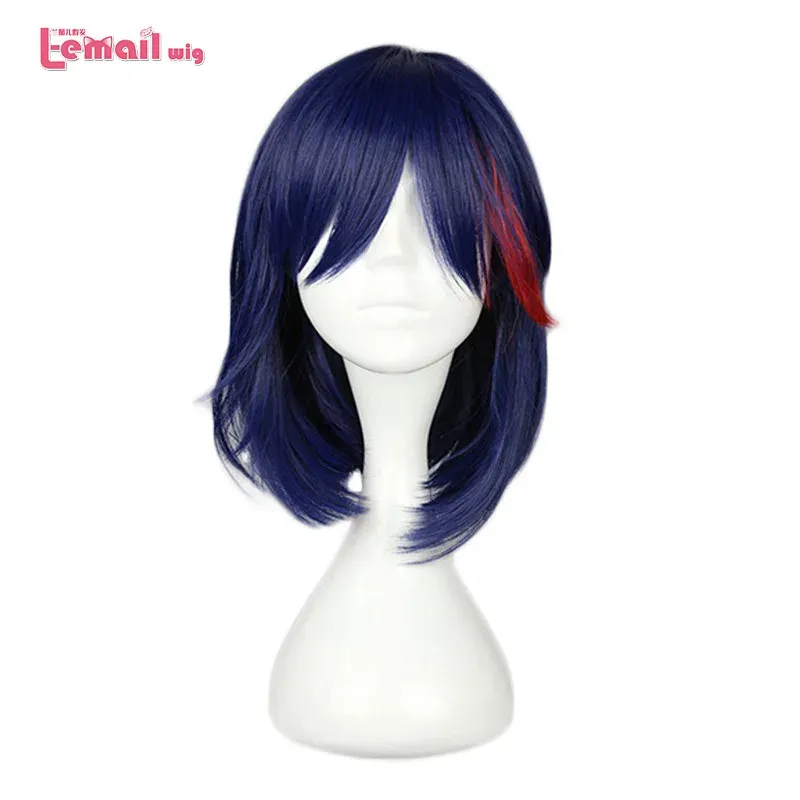 Wigs Lemail парик 40 см/15,74 дюйма Kill La Kill Ryuuuko Matoi Cosplay Wigs смешанный цветовой теплостойкий