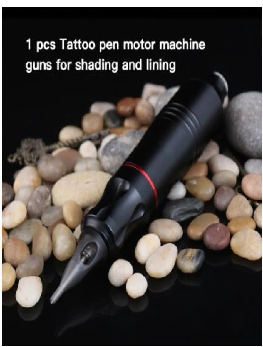 완전한 문신 키트 모터 펜 기관총 컬러 잉크 전원 공급 장치 바늘 로터리 머신 6691720