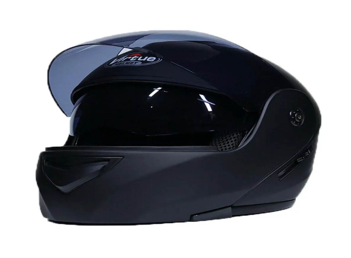 Мотоциклетный модульный шлем с двойным козырьком и полным открытым лицом, шоссейный велосипед для мотокросса, скутер5721595