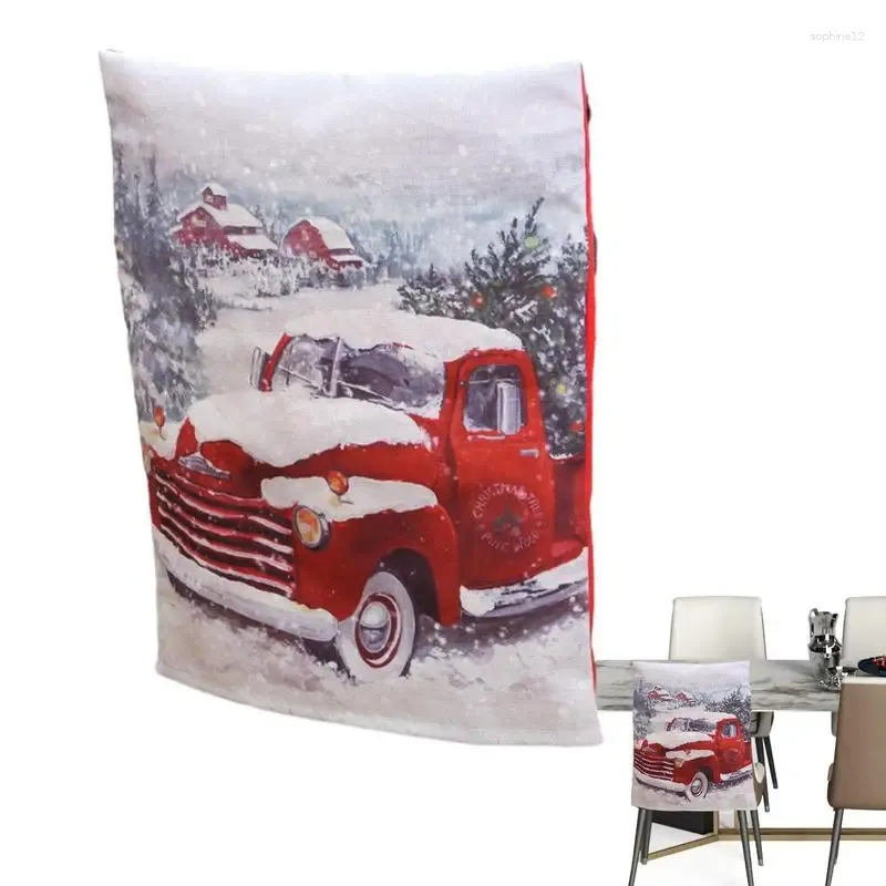 Chair Covers Christmas Cover Oxford Cloth Dining Slipcovers Anti-Slip Comfortable Protectors For