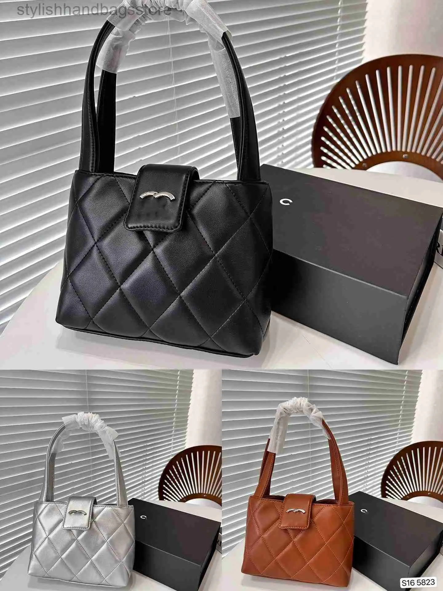 Schoudertassen Designer tas Cosmetische tassen soulder tas crossbody tas Diamond Ceck Metaal Lamsleer vierkante tas Blackstylishhandbagsstore